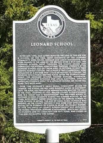 Leonard School Marker_0